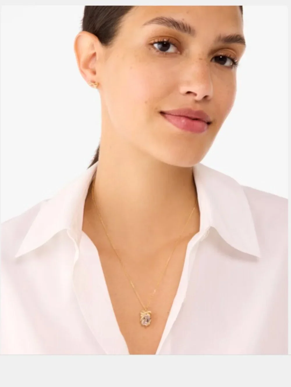 NIB Kate Spade Pave Present Pendant and Studs Boxed Set
